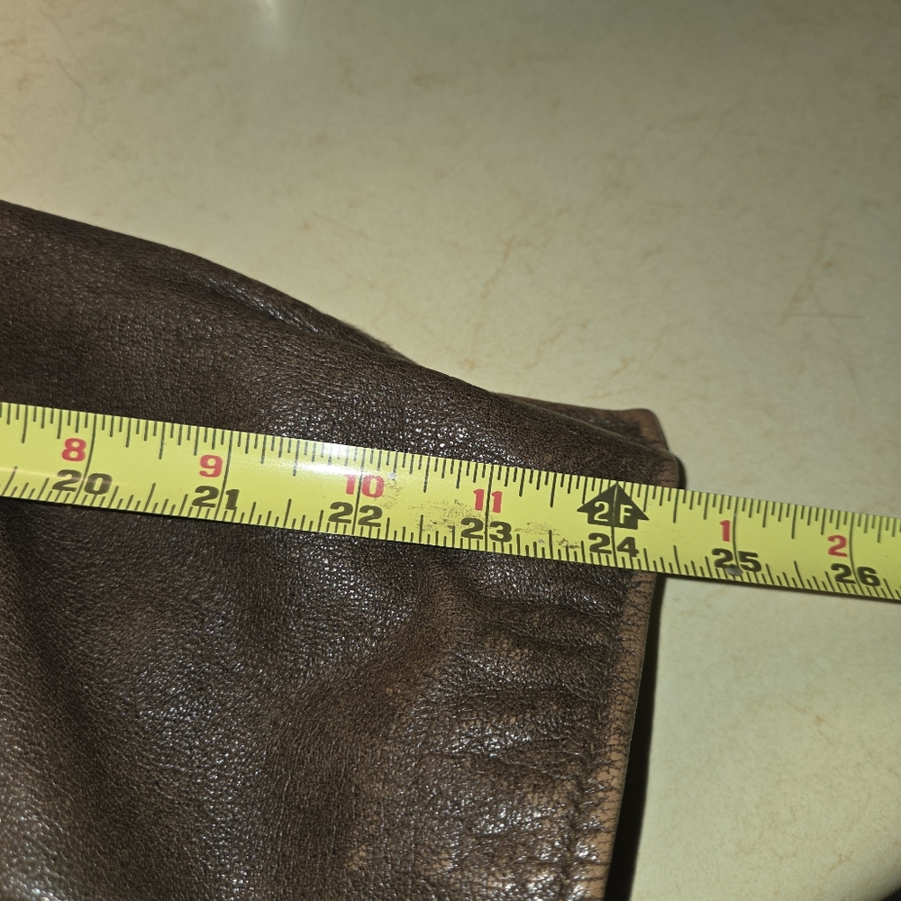 Vintage M. Julian Wilsons Brown Leather Jacket Mens Large Heavy Weight - Picture 7 of 8